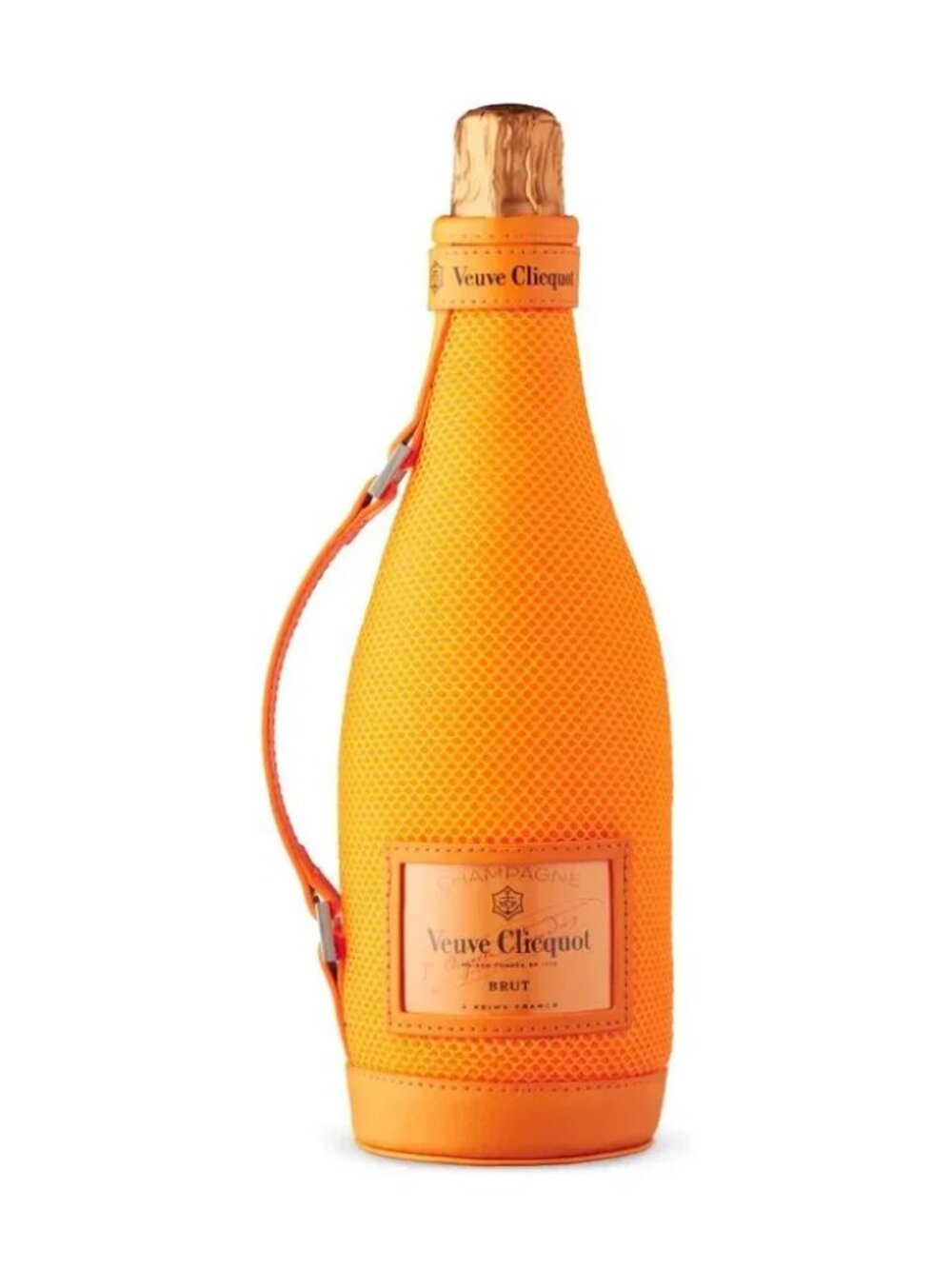 Veuve Clicquot Brut Champagne Orange Ice Jacket Insulated Bottle Sleeve NEW